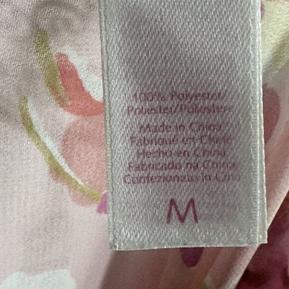 Oscar De La Renta Pink Label Floral Sheer Robe With Tie Waist M - Picture 5 of 9
